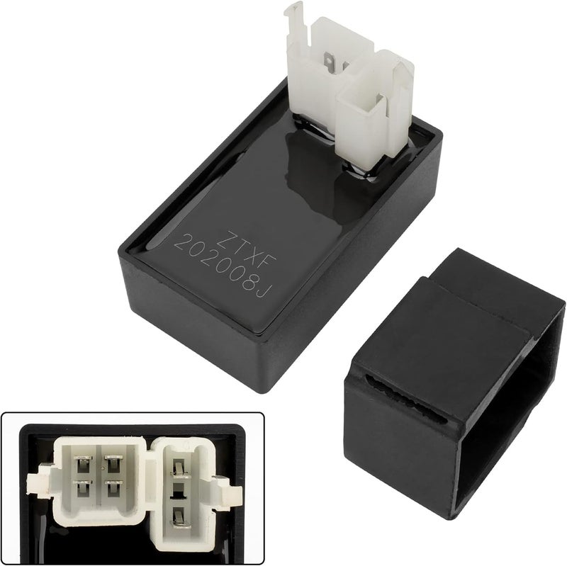 RUTU 6 Pin AC CDI Box with Wiring Diagram for CG 125cc 150cc 200cc 250cc Vertical Engine Dirt Bike Go Kart ATV Quad Parts - Image 1